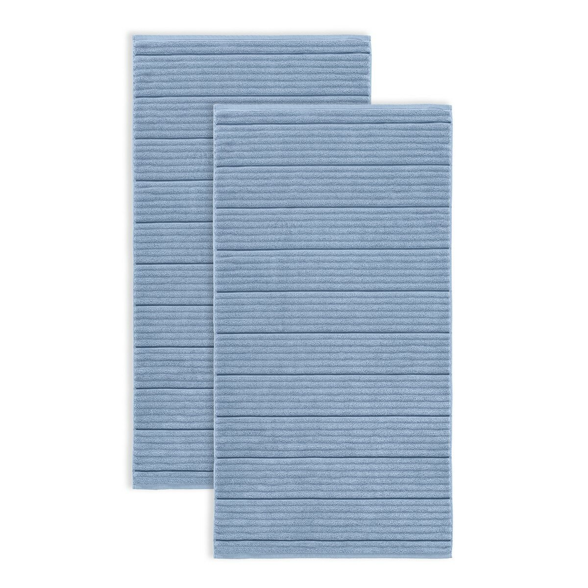 Welhome 波紋純棉浴巾 76公分 X 147公分 藍