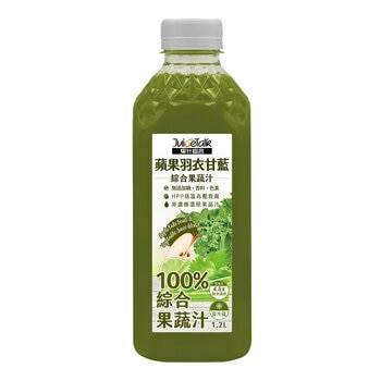 果汁宣言 蘋果羽衣甘藍綜合果蔬汁 1.2公升