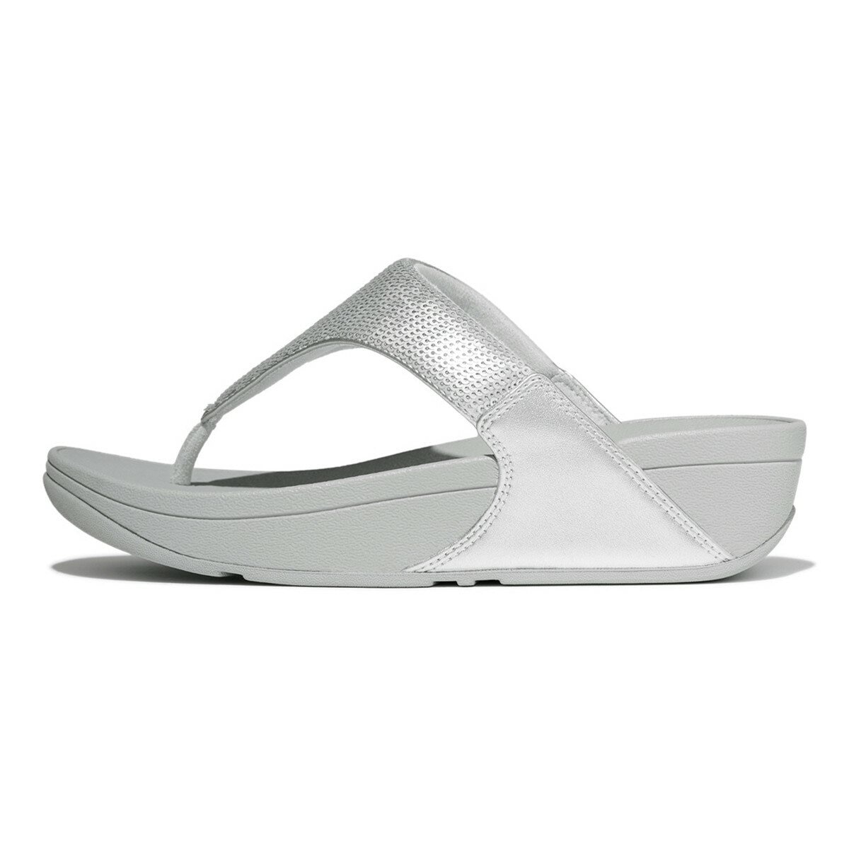 FitFlop Lulu 牛皮女拖鞋 銀 FitFlop Lulu 牛皮女拖鞋 銀