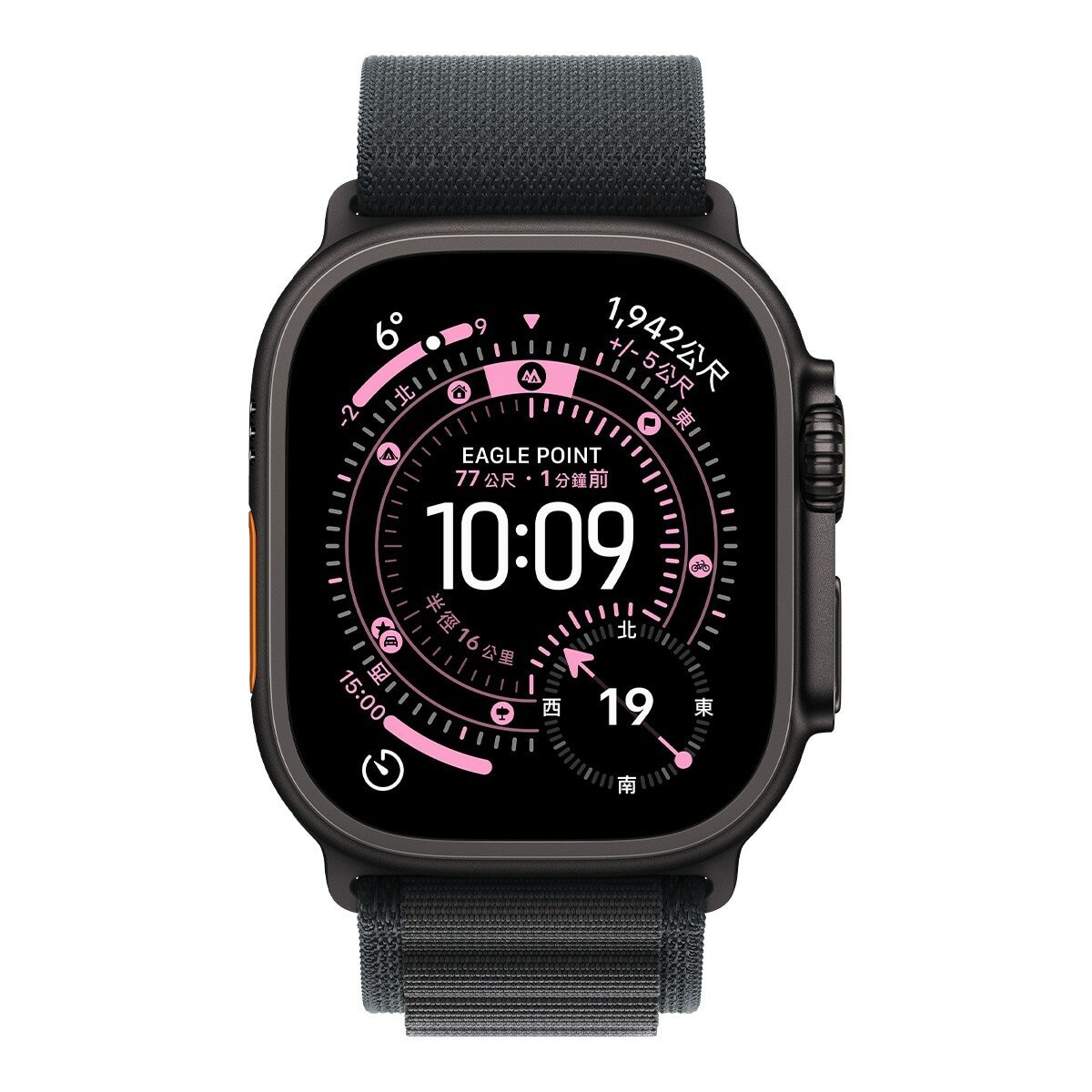 Apple Watch Ultra 3 GPS + 行動網路 49公釐 黑色鈦金屬錶殼 附黑色高山錶環 M