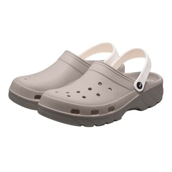 母子鱷魚 水陸雙色洞洞鞋 灰