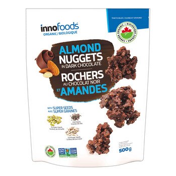 Inno Foods 有機葵花籽杏仁黑巧克力塊 500 公克 Inno Foods 有機葵花籽杏仁黑巧克力塊 500 公克