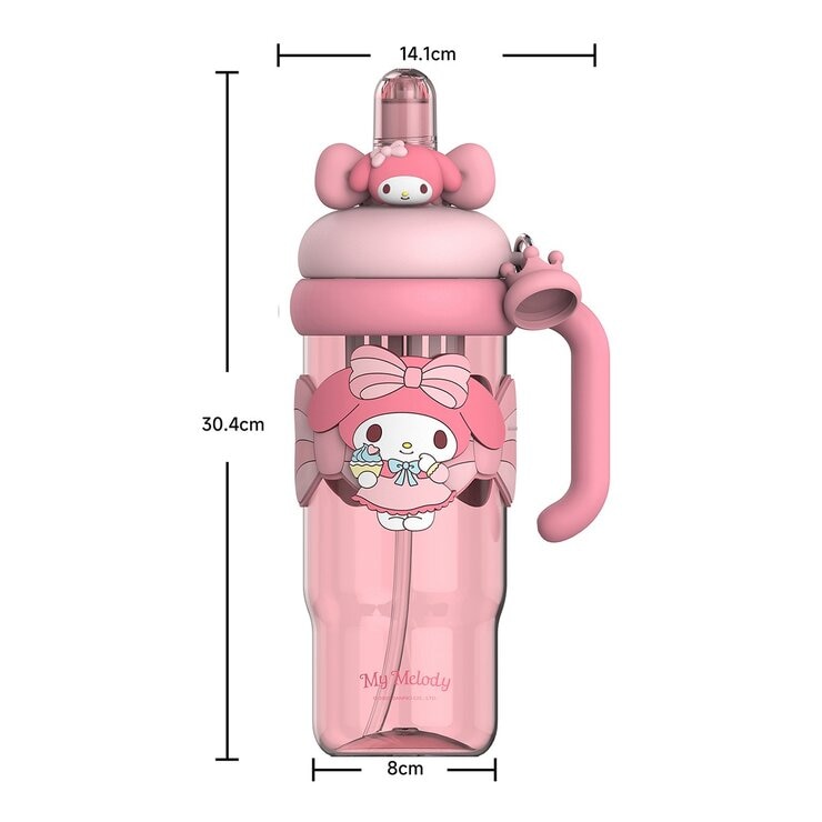 三麗鷗 Tritan 吸管隨行杯 附提把 1200毫升 美樂蒂