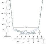 0.25克拉 14K白K金 圓形鑽石項鍊 VS2/I