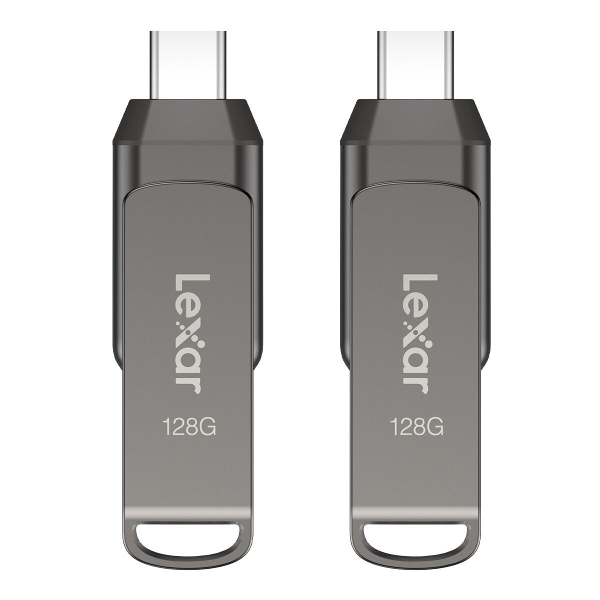 Lexar 雷克沙 JumpDrive Dual Drive D400 USB 3.1 Type-C / Type-A 128GB 雙接口隨身碟 2入組