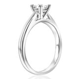 0.50克拉 方形鑽石戒指 VS2/I