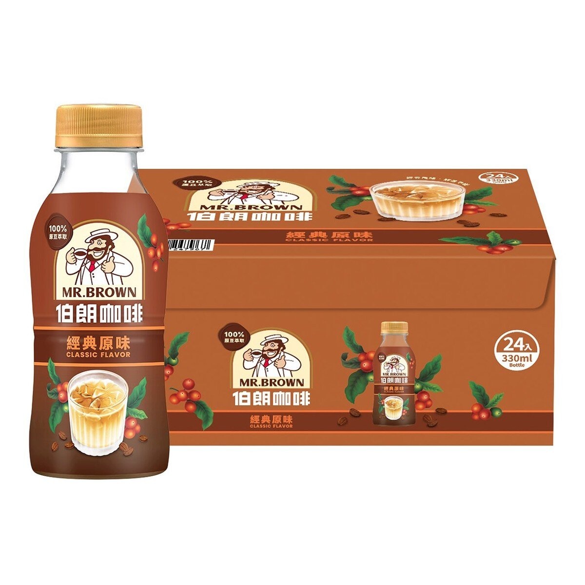 伯朗咖啡 經典原味咖啡 330毫升 X 24入