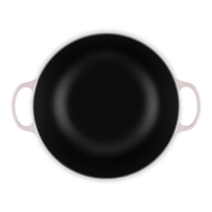 Le Creuset 媽咪鑄鐵鍋 含鋼頭鍋蓋 28公分 柔粉紫