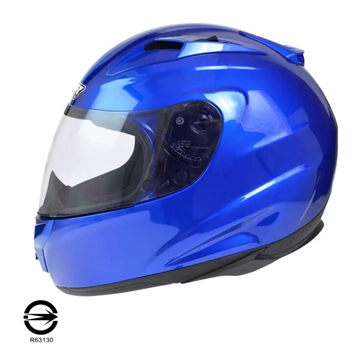 M2R 騎乘機車用全罩式防護頭盔 M-3 亮光藍 XL