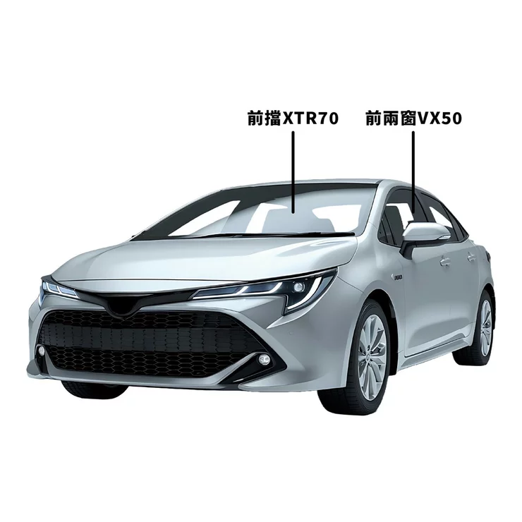 舒熱佳 奈米陶瓷前三窗貼 小/中型車 (不含天窗)