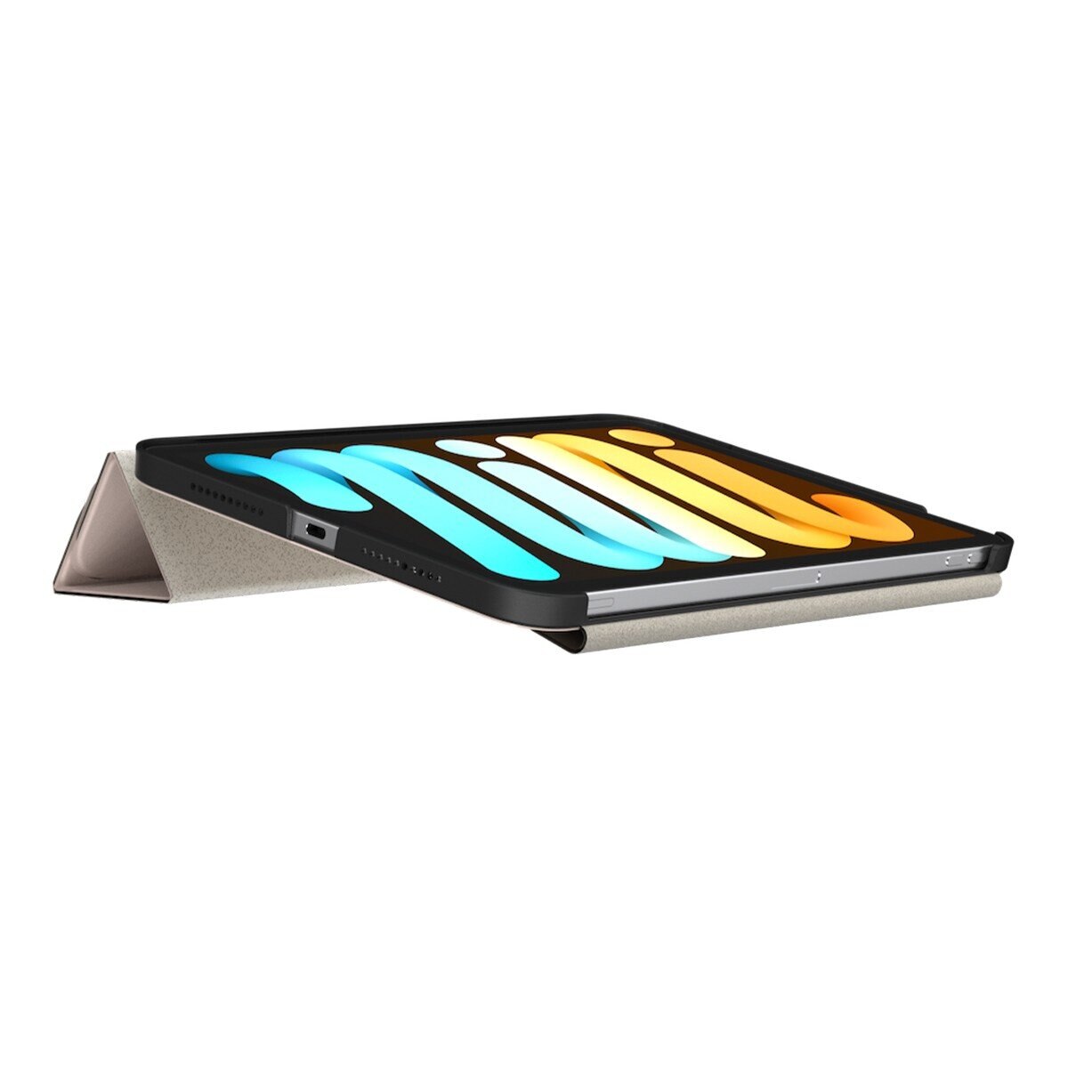 SwitchEasy Origami 全方位多角度支架保護套 適用於 iPad mini 7 2024 / A17 Pro / mini 6 2021 砂粉