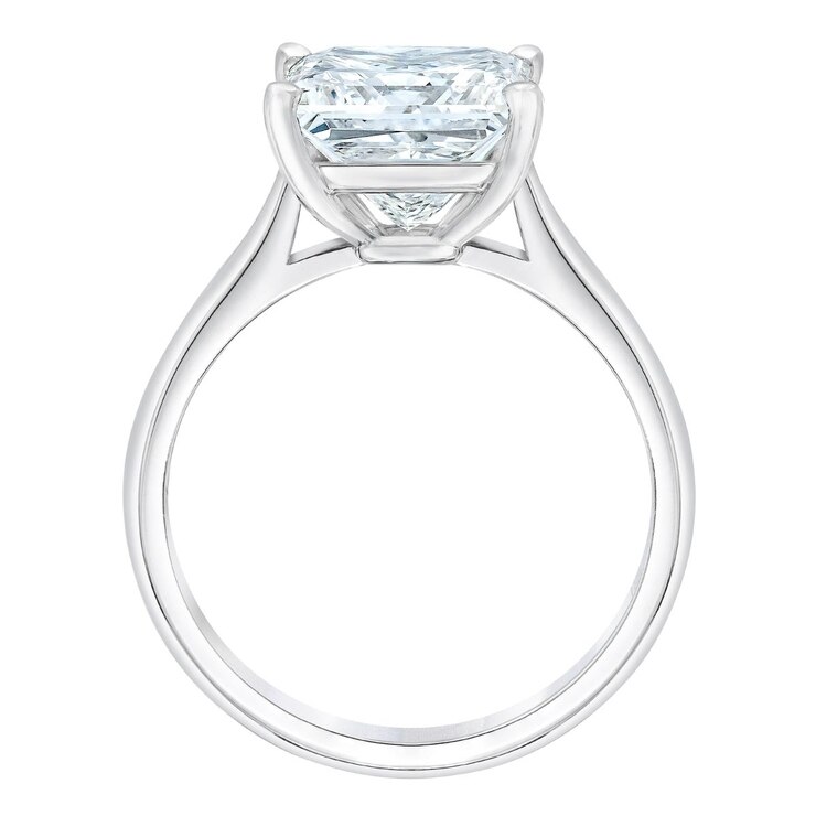 4.01克拉 鉑金 方形鑽石戒指 VVS2/G