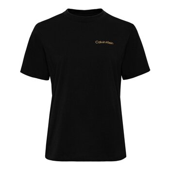 Calvin Klein Jeans 女Logo短袖圓領上衣 黑 M