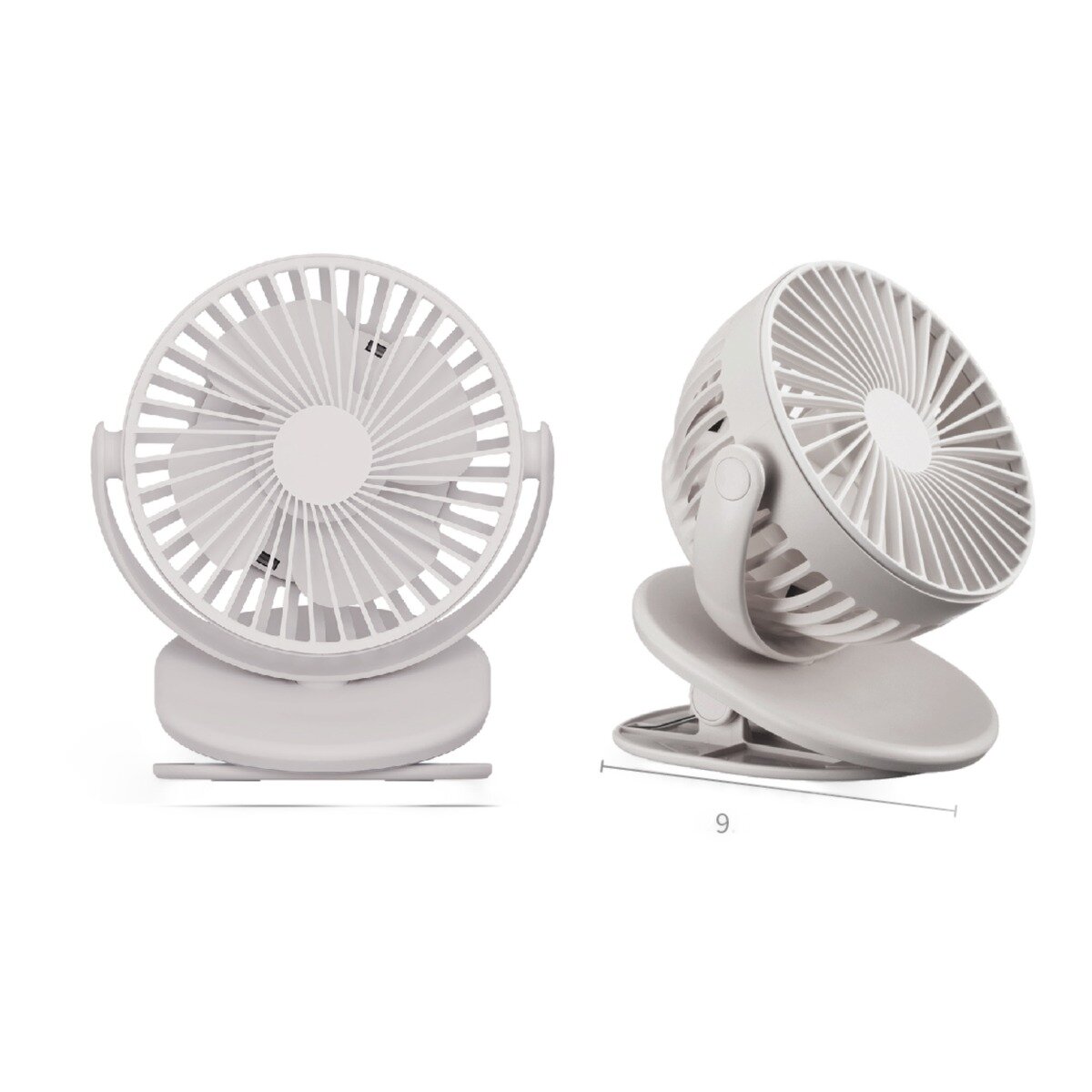 艾美特 USB 桌/夾式充電風扇 2入組 UD703S