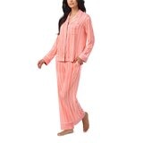 DKNY 女長袖睡衣套組 粉紅