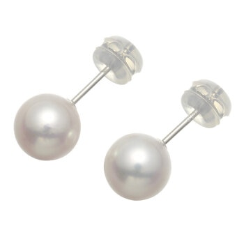 Tokyo Pearl 14K白K金 7.5公釐 - 8.0公釐 Akoya珍珠耳環 - 139118