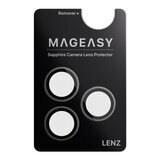 MAGEASY MagStand 360 M 磁吸旋轉支架防摔手機殼 iPhone 17 Pro Max(迷霧) + 鏡頭保護貼Lenz(迷霧) + Vetro 9H 鋼化玻璃保護膜