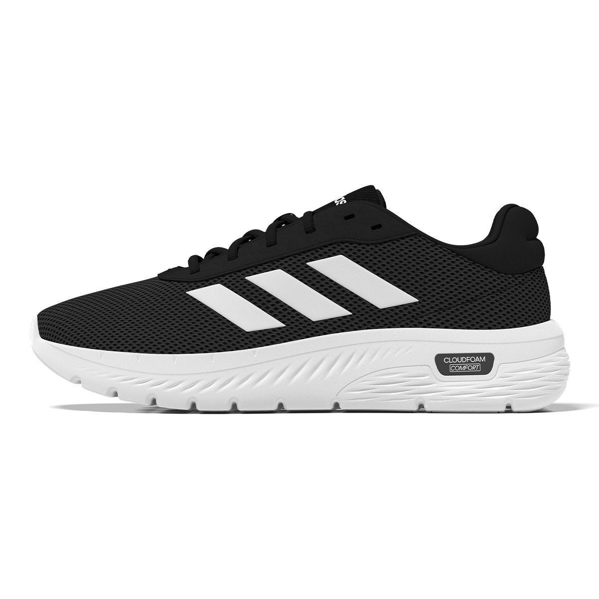 Adidas 男休閒跑鞋 白