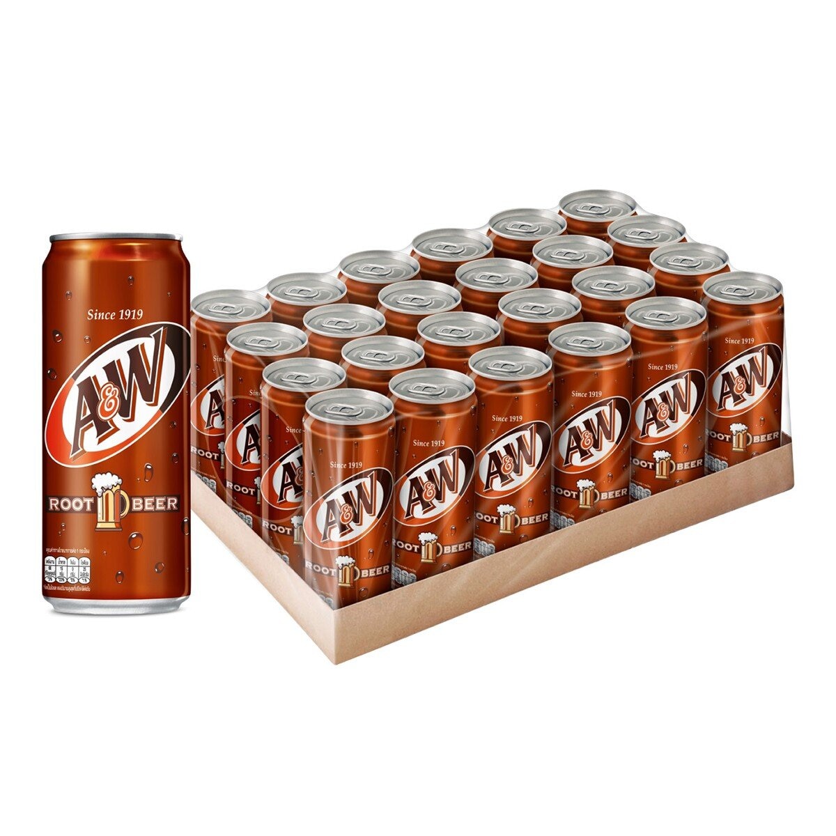 A&W 沙士汽水 325毫升 X 24入