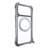 MAGEASY Odyssey Stand M 超軍規防摔磁吸支架手機殼 iPhone 17 Pro Max(迷霧) + 鏡頭保護貼Lenz(炫彩) + Vetro 9H 鋼化玻璃保護膜