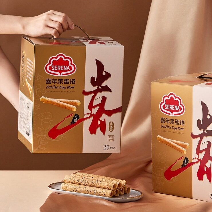 喜年來 芝麻蛋捲 好事禮盒 1440公克