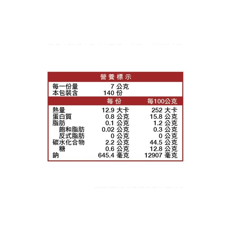 味好美 蒜味塔香椒鹽粉 700 公克 味好美 蒜味塔香椒鹽粉 700 公克