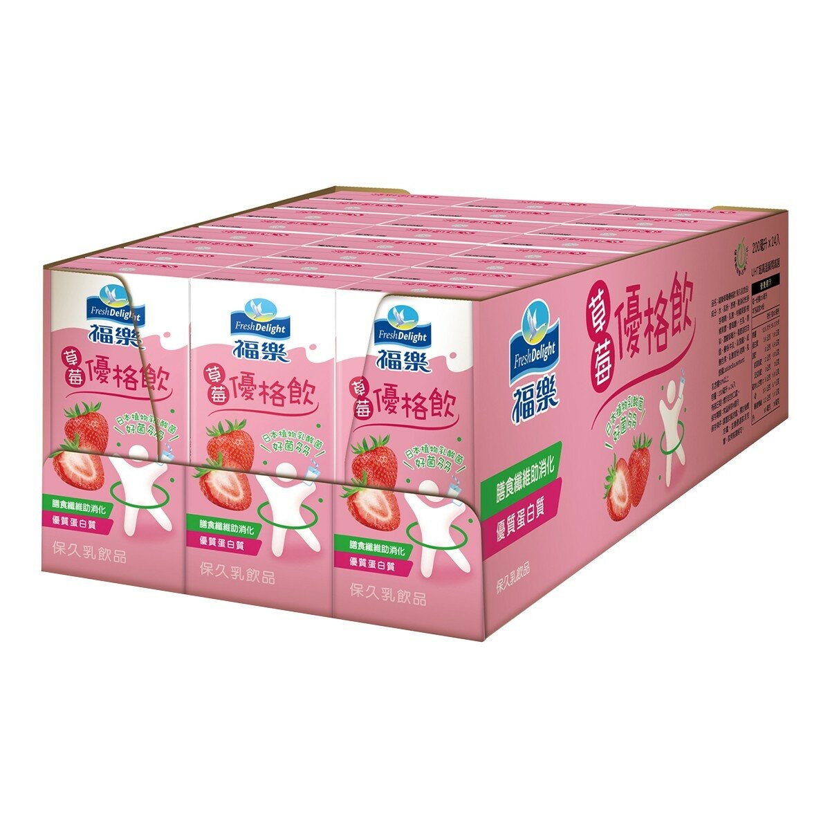 福樂 草莓優格飲 200毫升 X 24入