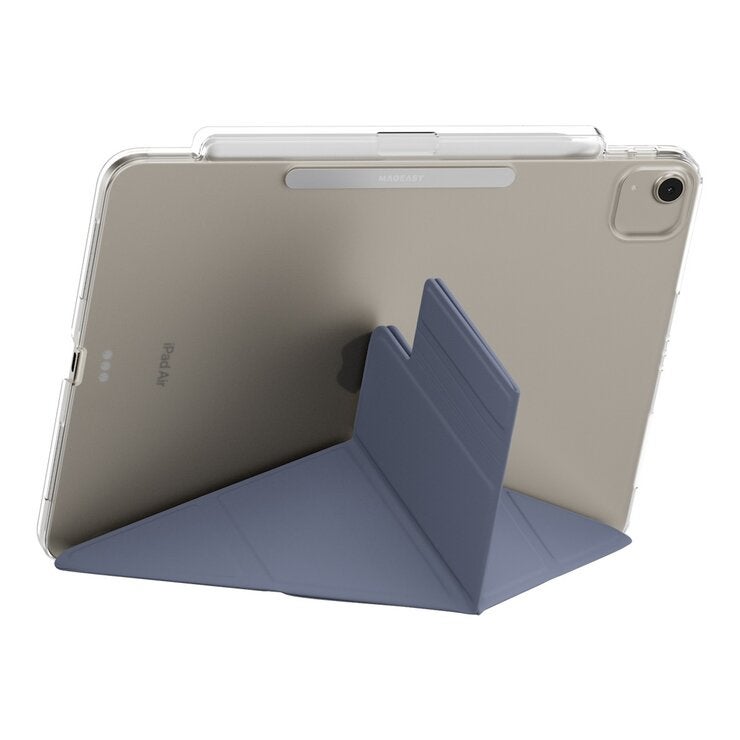 MAGEASY Facet 全方位支架透明背蓋保護套 (筆槽款) 適用於 iPad Air 10.9吋 2022 - 2020 / 11吋 M2/M3/M4 阿拉斯加藍 MAGEASY Facet 全方位支架透明背蓋保護套 (筆槽款) 適用於 iPad Air 10.9吋 2022 - 2020 / 11吋 M2/M3/M4 阿拉斯加藍