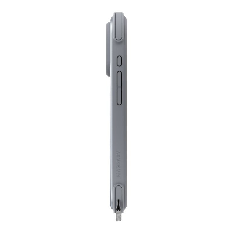 MAGEASY Odyssey Stand M 超軍規防摔磁吸支架手機殼 iPhone 17 Pro(迷霧) + 鏡頭保護貼Lenz 鈦合金(午夜鈦) + Vetro 9H 鋼化玻璃保護膜