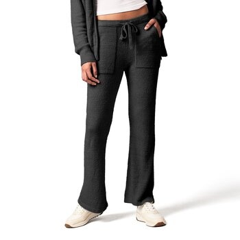 Kashwere 女毛巾布休閒長褲 黑 S