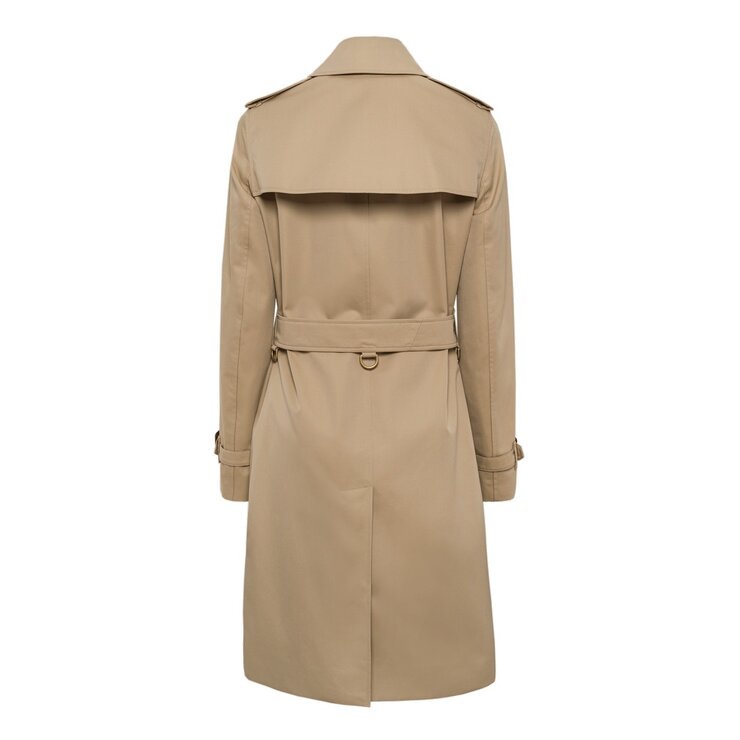 BURBERRY 女風衣外套 卡其色