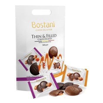 Bostani 綜合焦糖巧克力薄片 500公克 Bostani 綜合焦糖巧克力薄片 500公克