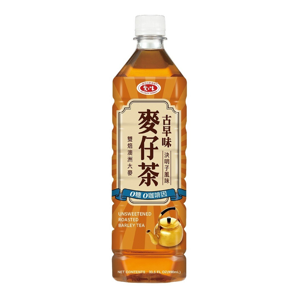 愛之味 古早味麥仔茶 決明子風味 990毫升 X 12入