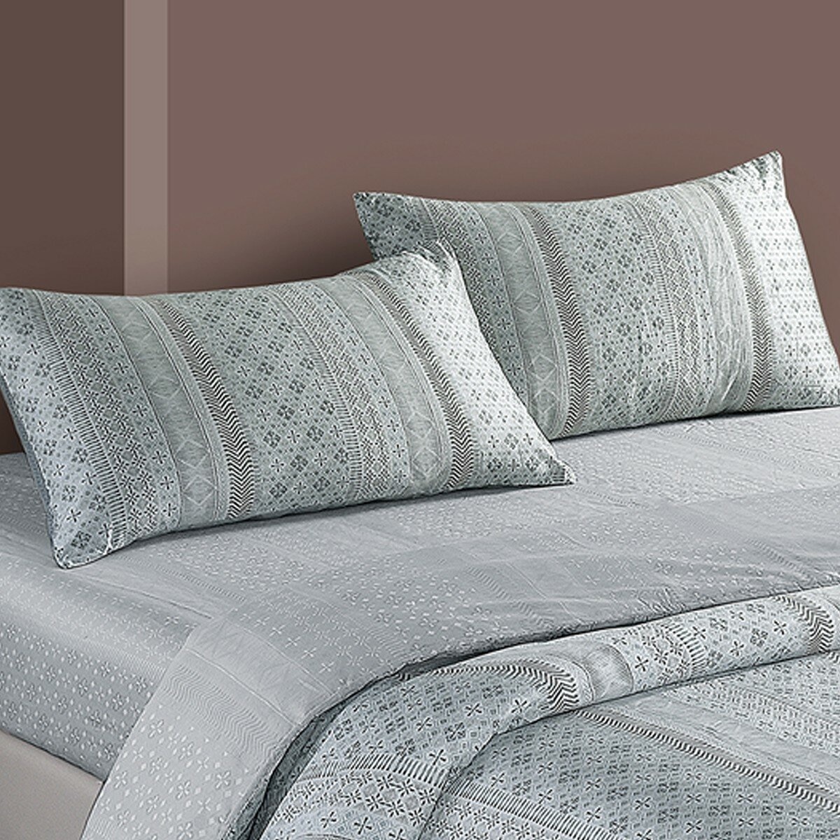 HOYACASA 300織純棉雙人床包兩用被套 4件組 152公分 X 190公分 恩雅