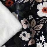 Life Comfort 厚絨保暖毯 152公分 X 177公分 黑花紋
