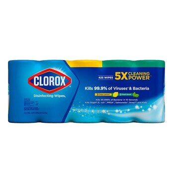 Clorox 高樂氏 萬用清潔擦拭濕巾 85張 X 5入 Clorox 高樂氏 萬用清潔擦拭濕巾 85張 X 5入