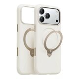 Torras Ostand Spin Silicone Magnetic 相機按鍵旋轉支架矽膠防摔手機殼 iPhone 17 Pro Max + Insta II Master 高清滿版螢幕鋼化玻璃保護貼