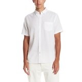 Weatherproof Vintage 男短袖亞麻混紡襯衫