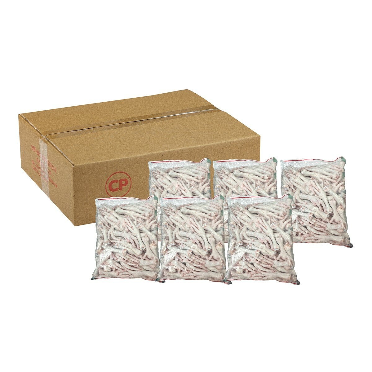 卜蜂 台灣冷凍雞爪(去指甲) 2公斤 X 6包 / 箱