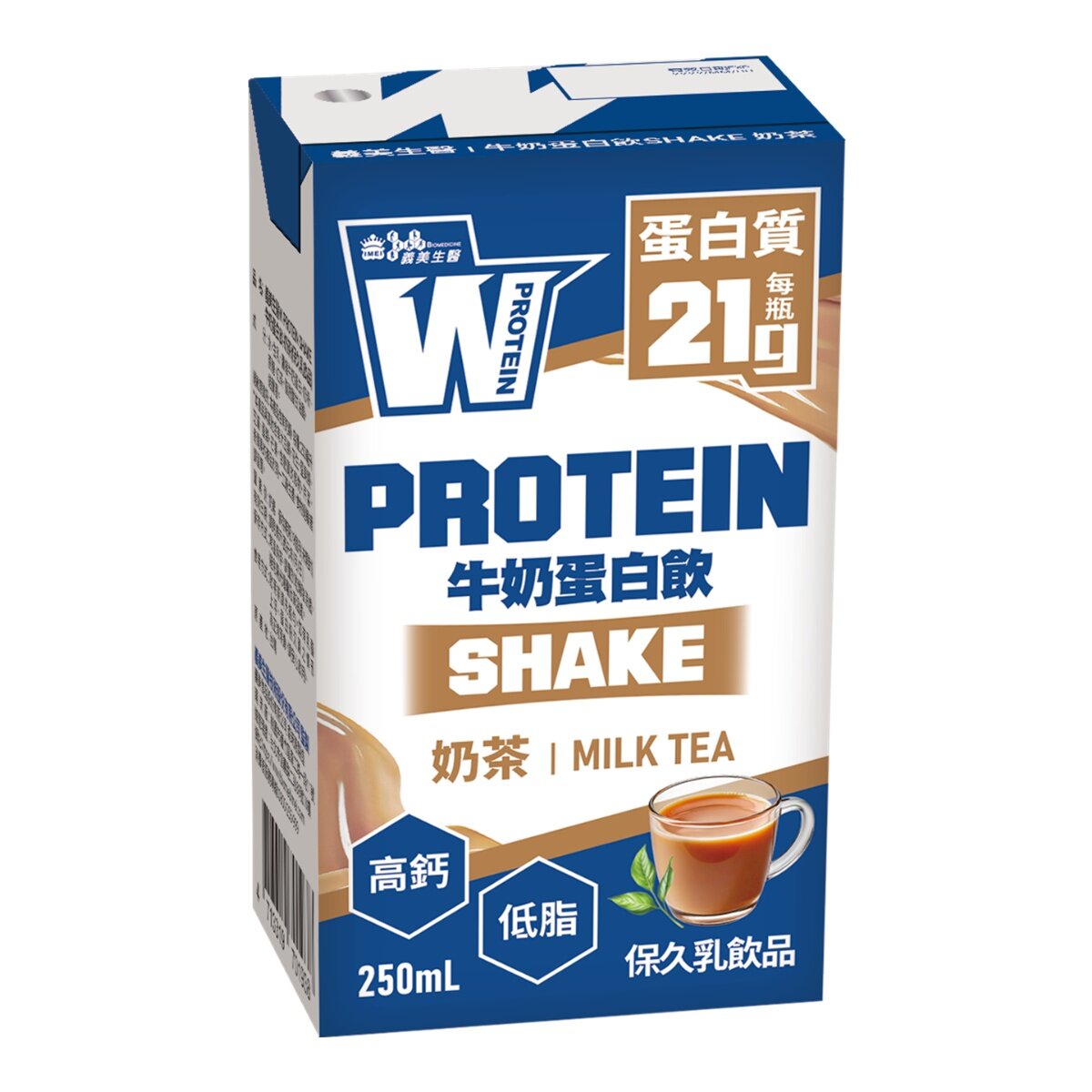 義美生醫 即飲牛奶蛋白飲 奶茶風味 250毫升 X 24入