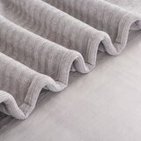 Berkshire 織紋柔軟舒適毯 152公分 X 177公分 灰