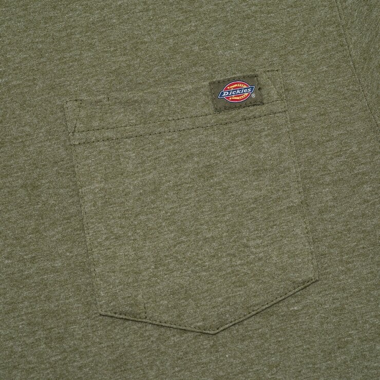 Dickies 男厚磅長袖上衣 綠灰