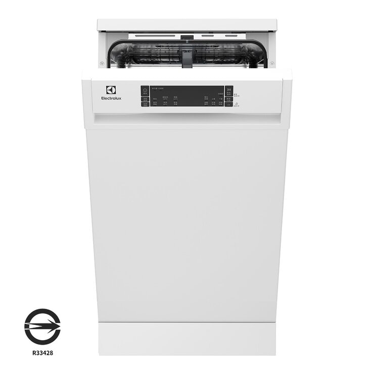 伊萊克斯 45公分 極淨呵護300 安心乾系列 10人份 自動開門 獨立式洗碗機