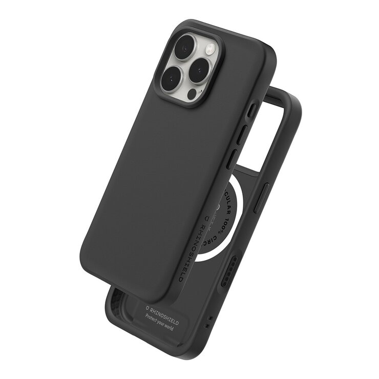 犀牛盾 iPhone 16 Pro SolidX (MagSafe兼容) 強化吸震緩衝防摔手機殼 + 9H 抗藍光鋼化玻璃保護貼 經典黑