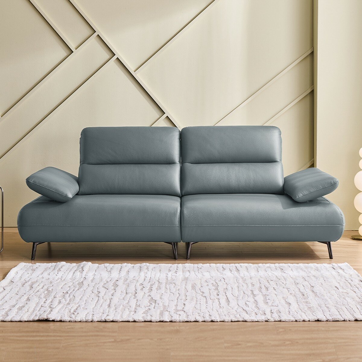 Dauning Rotund 全牛皮雙人沙發