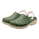 母子鱷魚 水陸雙色洞洞鞋 岩綠