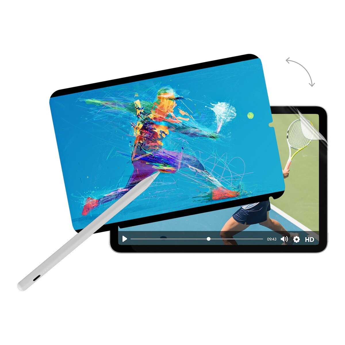 MAGEASY EasyPaper Pro 2-in-1 可拆式磁吸類紙膜 適用於 iPad mini 7 2024 / A17 Pro / iPad mini 6 2021