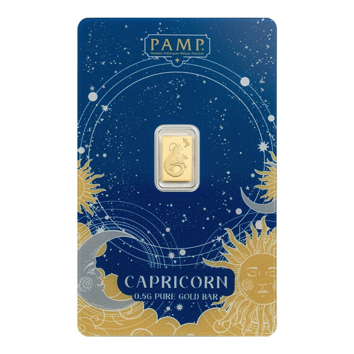 PAMP 12星座黃金條塊 999.9純金 0.5公克 摩羯座