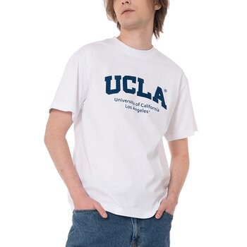 UCLA 男LOGO短袖上衣 白 S