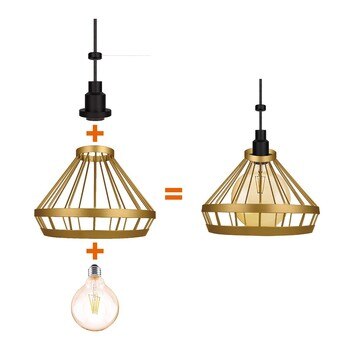 歐司朗錐形網狀燈具組 歐司朗錐形網狀燈具組